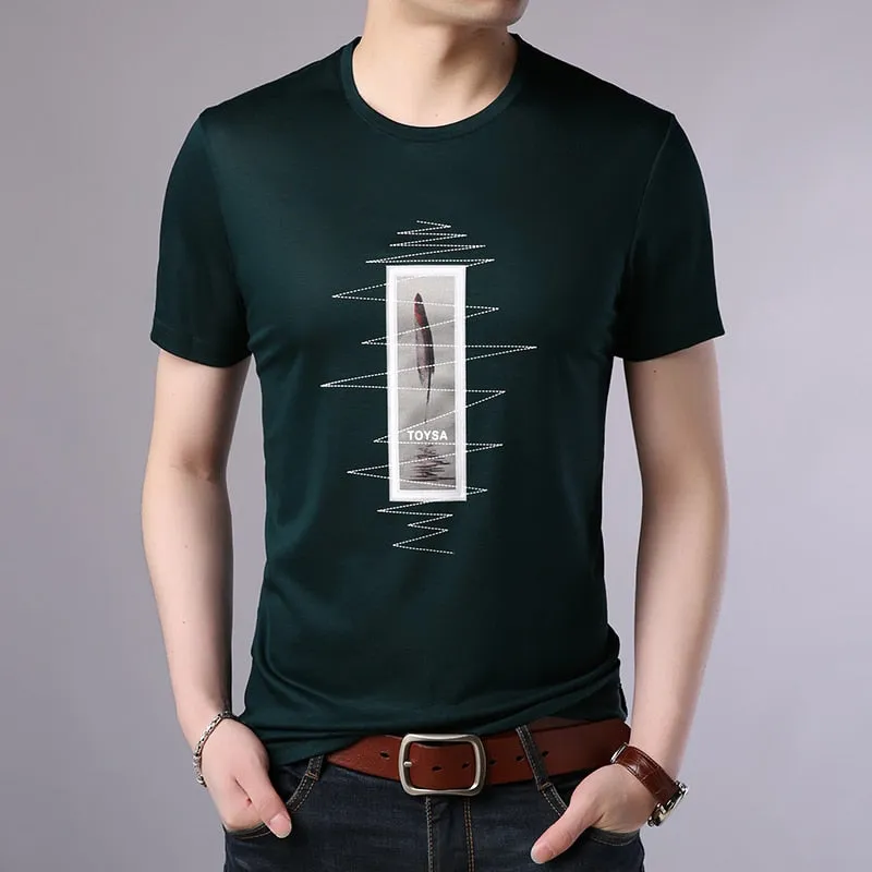 2019 New Fashion Brand T Shirt For Men O Neck Print Street Wear Tops Trending Summer Top Grade Short Sleeve Tee Men Clothing