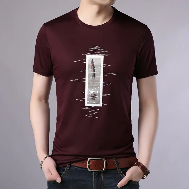 2019 New Fashion Brand T Shirt For Men O Neck Print Street Wear Tops Trending Summer Top Grade Short Sleeve Tee Men Clothing