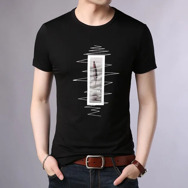 2019 New Fashion Brand T Shirt For Men O Neck Print Street Wear Tops Trending Summer Top Grade Short Sleeve Tee Men Clothing