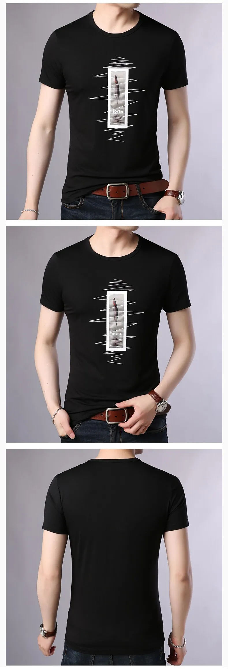 2019 New Fashion Brand T Shirt For Men O Neck Print Street Wear Tops Trending Summer Top Grade Short Sleeve Tee Men Clothing