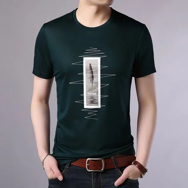 2019 New Fashion Brand T Shirt For Men O Neck Print Street Wear Tops Trending Summer Top Grade Short Sleeve Tee Men Clothing