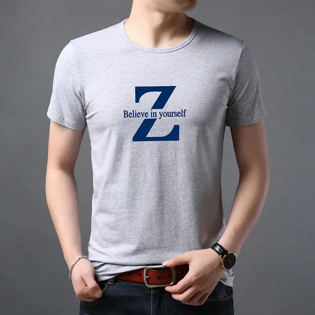 2019 New Fashion Brand T Shirt For Men Pattern Trends Street Wear Tops Trending Summer 100% Cotton Short Sleeve Tee Men Clothes