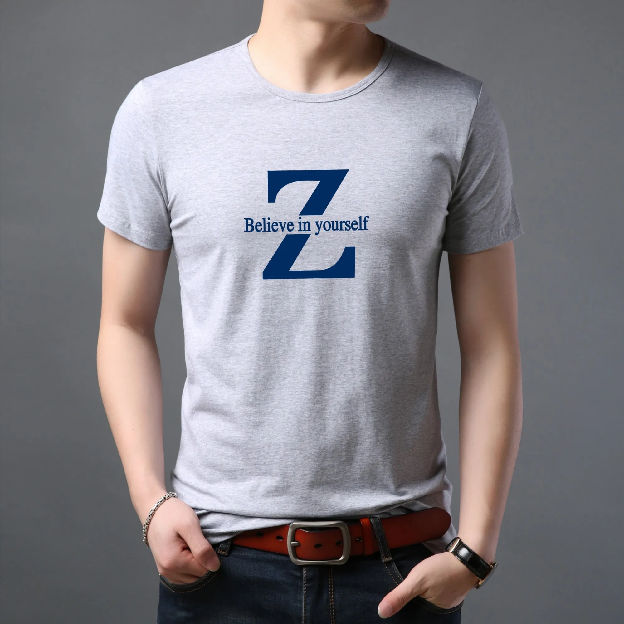 2019 New Fashion Brand T Shirt For Men Pattern Trends Street Wear Tops Trending Summer 100% Cotton Short Sleeve Tee Men Clothes