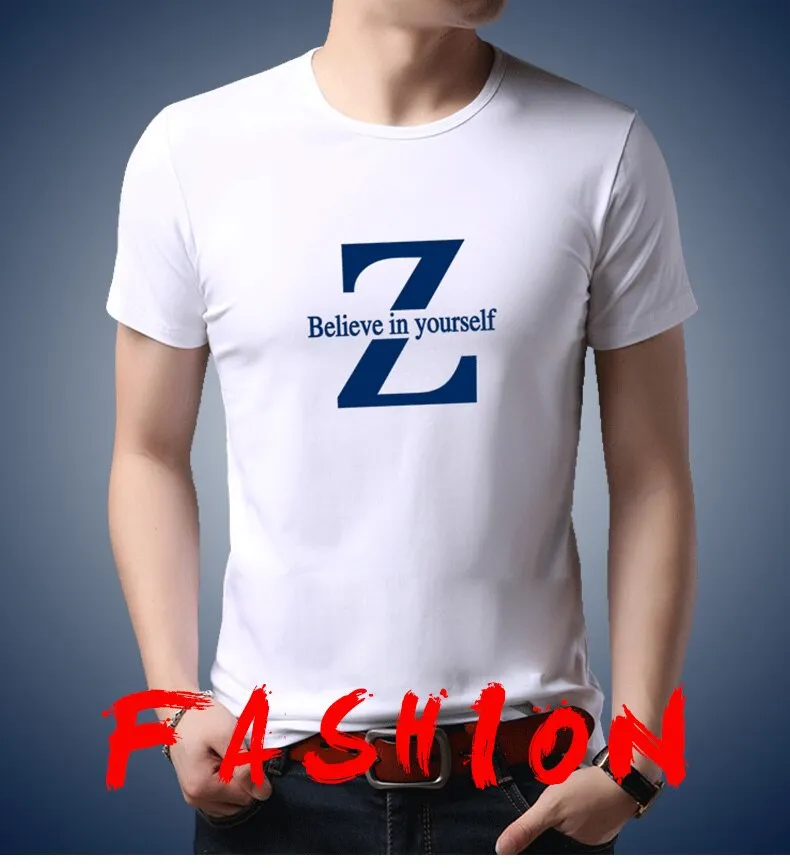 2019 New Fashion Brand T Shirt For Men Pattern Trends Street Wear Tops Trending Summer 100% Cotton Short Sleeve Tee Men Clothes
