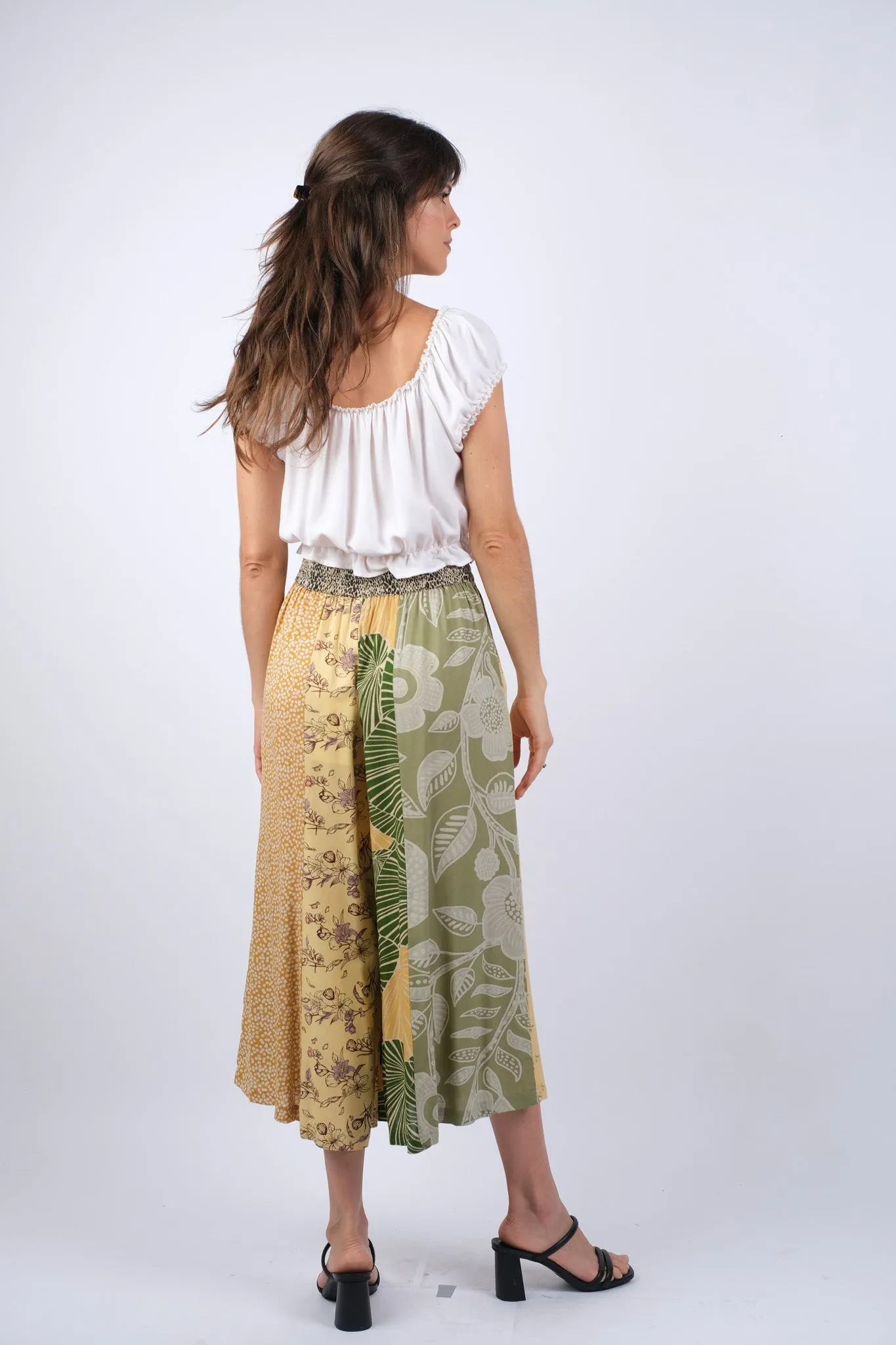 225126 Patchwork Hippie Jungle Dream Palazzo Pants