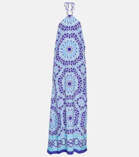 Alexandra Miro Asher printed halterneck maxi dress