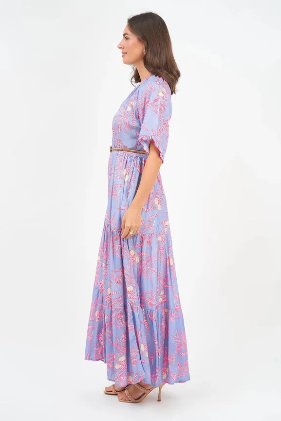 Amisha Short Sleeve Maxi Sakura