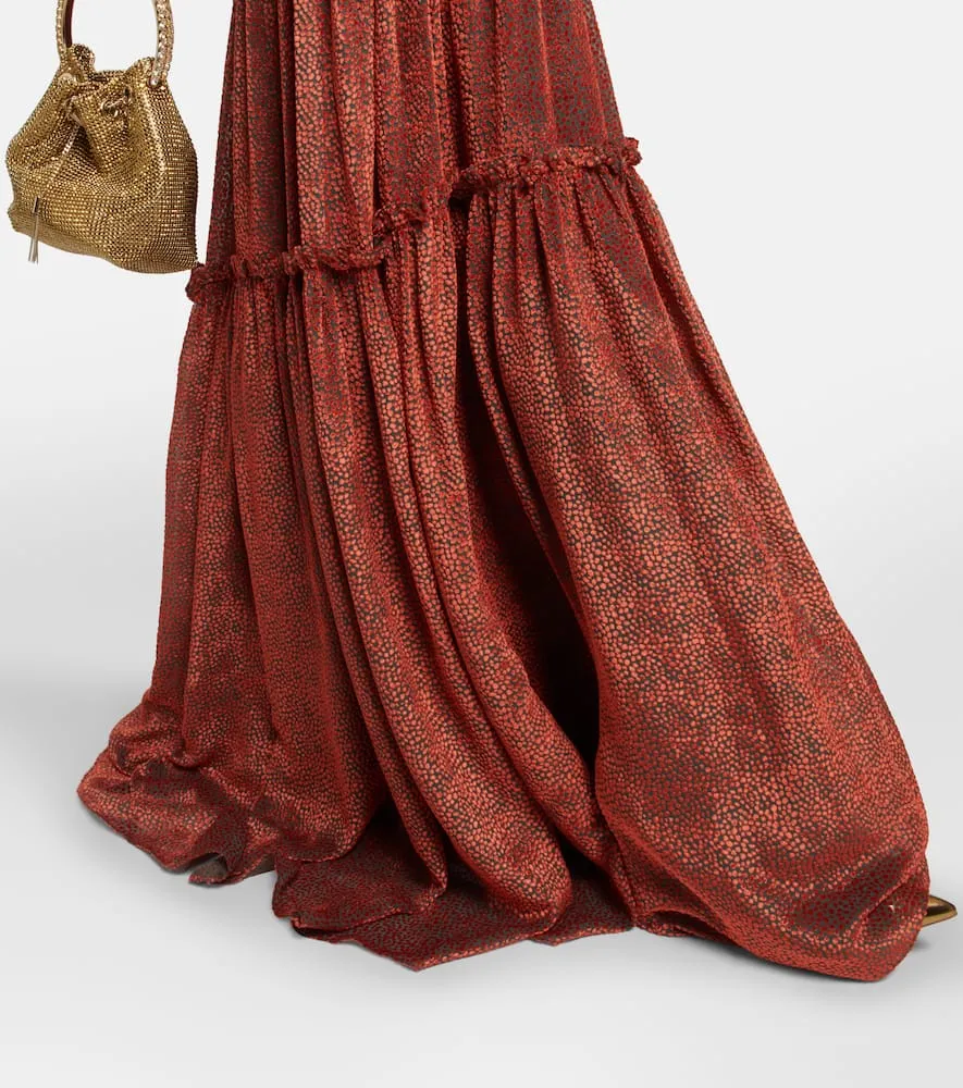 Costarellos Sabrina velvet devor√É¬© gown