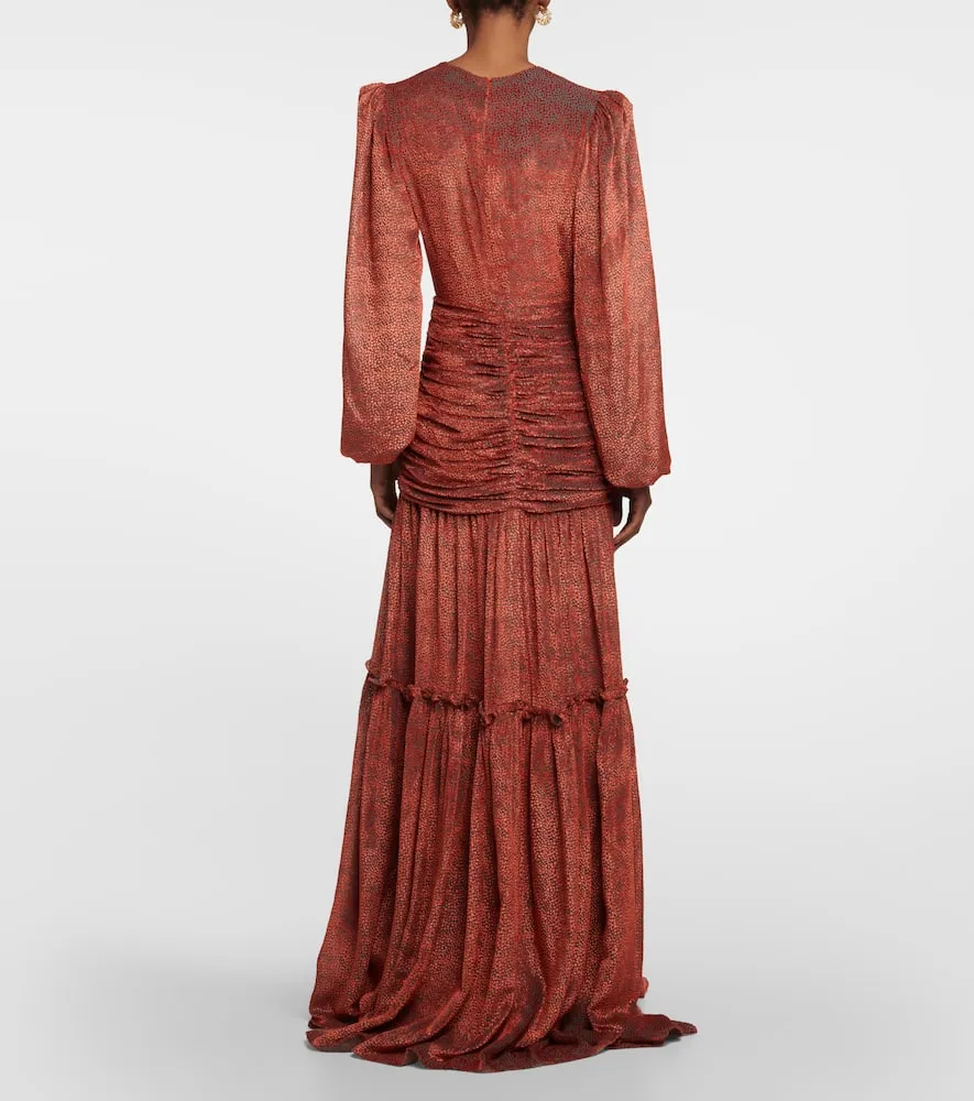 Costarellos Sabrina velvet devor√É¬© gown