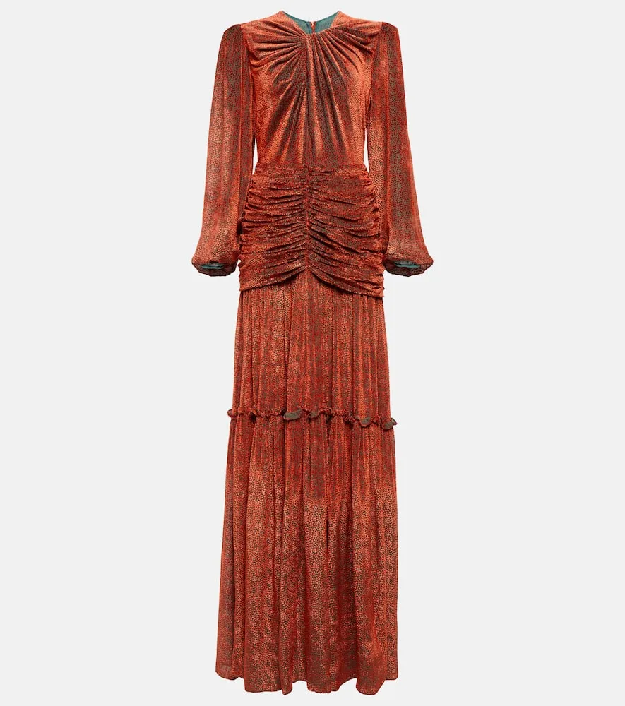 Costarellos Sabrina velvet devor√É¬© gown