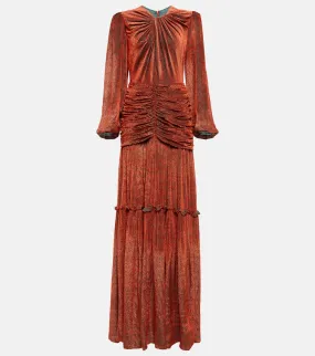 Costarellos Sabrina velvet devor√É¬© gown