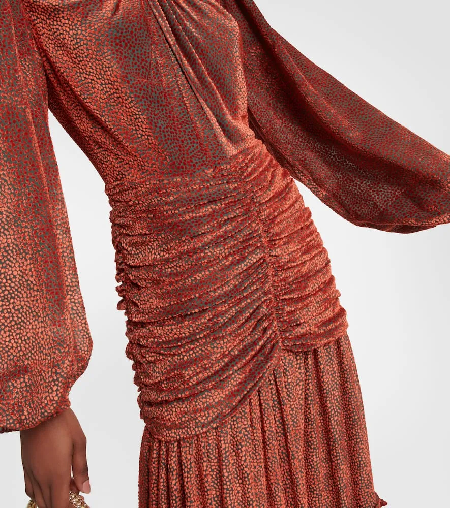 Costarellos Sabrina velvet devor√É¬© gown