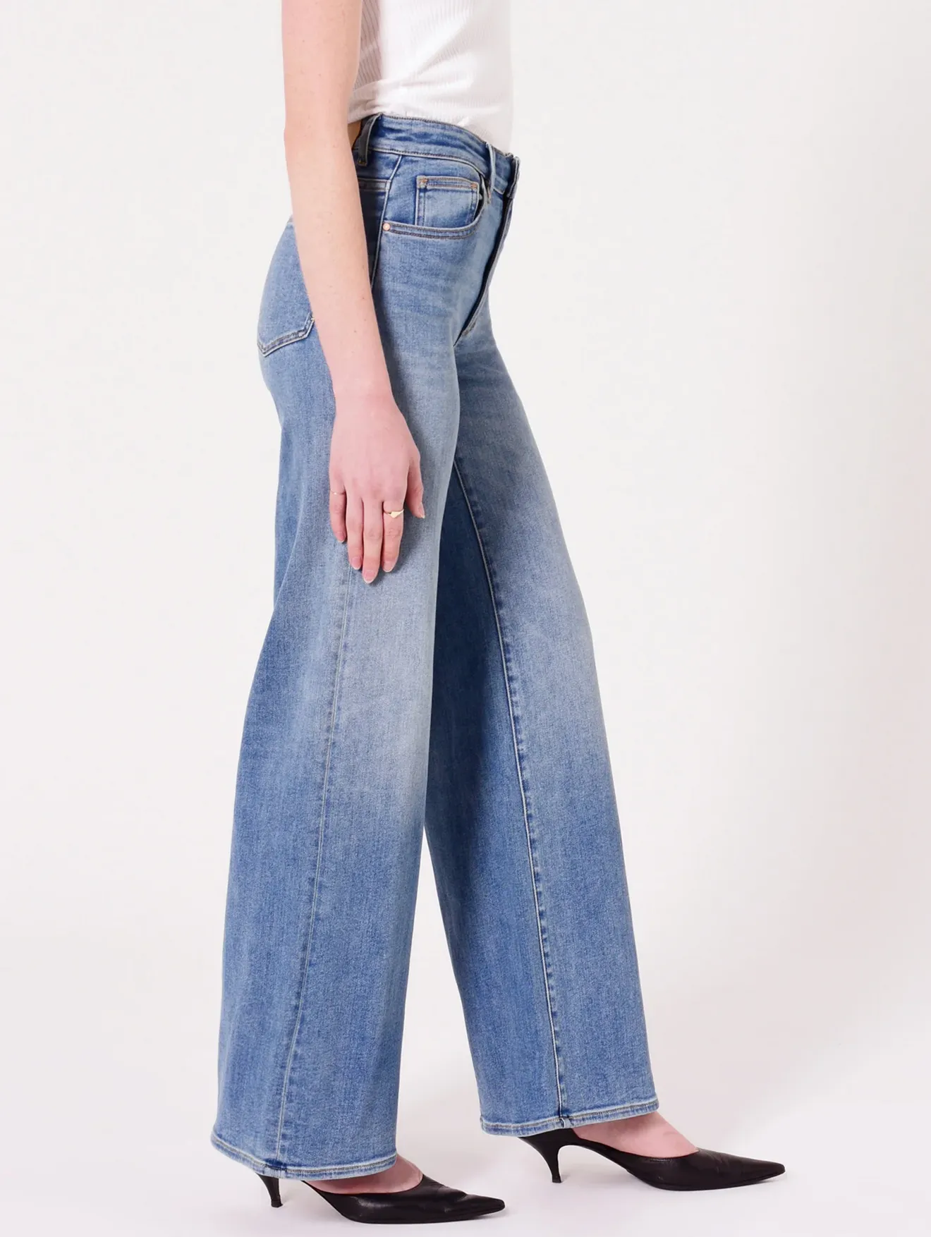 EVA WIDE ELECTRIC | LIGHT VINTAGE INDIGO