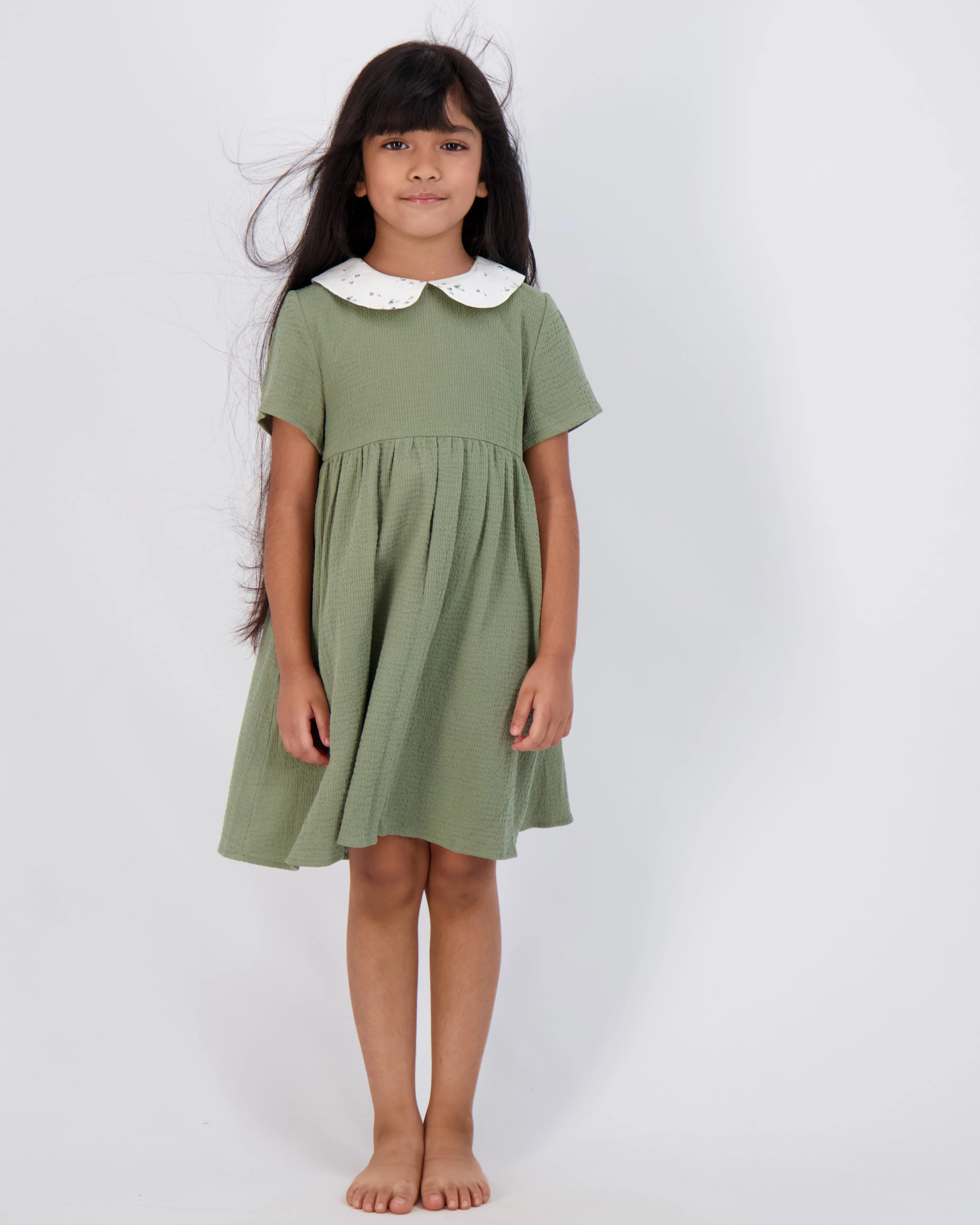 Floral Collar Dress