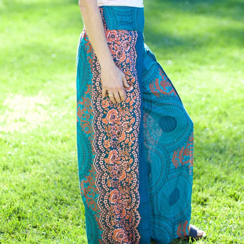 Flower Print Palazzo Pants