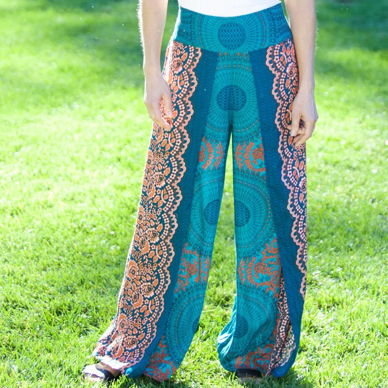 Flower Print Palazzo Pants
