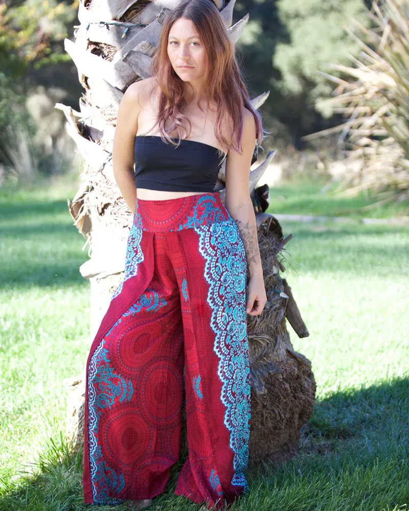 Flower Print Palazzo Pants