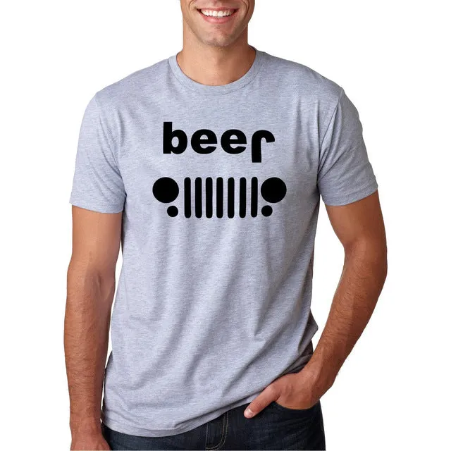 Funny Drinking Beer Off Roading Printed T-Shirt Men's fashion Short Sleeve O-Neck TShirt 2019 Summer Streetwear Hip Hop Tops Tee