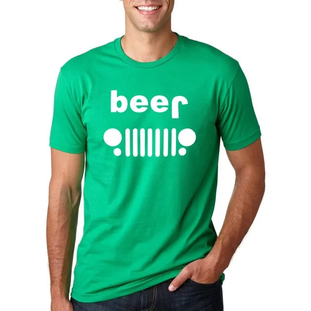 Funny Drinking Beer Off Roading Printed T-Shirt Men's fashion Short Sleeve O-Neck TShirt 2019 Summer Streetwear Hip Hop Tops Tee