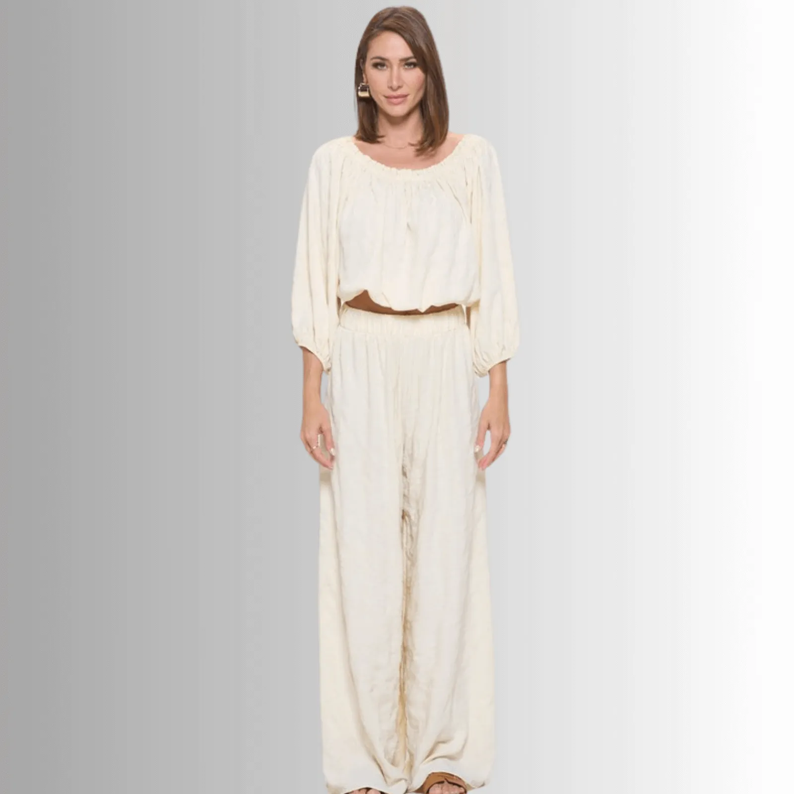 Hamptons Textured Cropped Top
