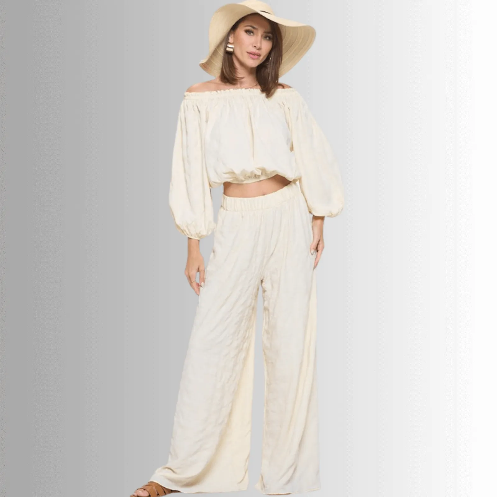 Hamptons Textured Cropped Top