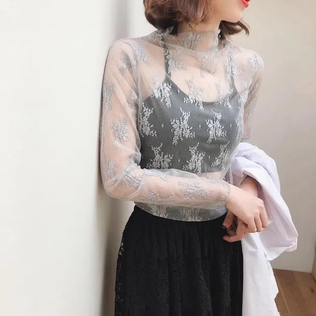 High Elastic High Collar T-Shirt