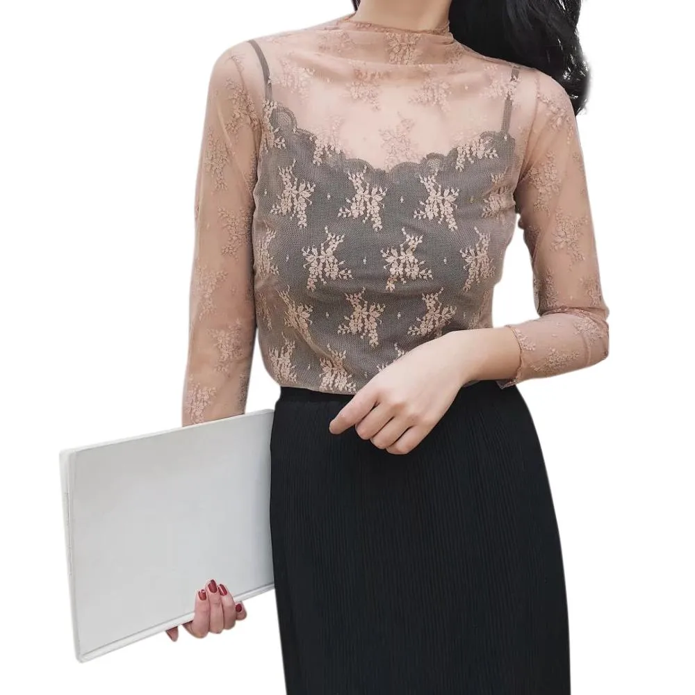 High Elastic High Collar T-Shirt