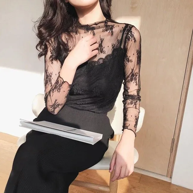 High Elastic High Collar T-Shirt