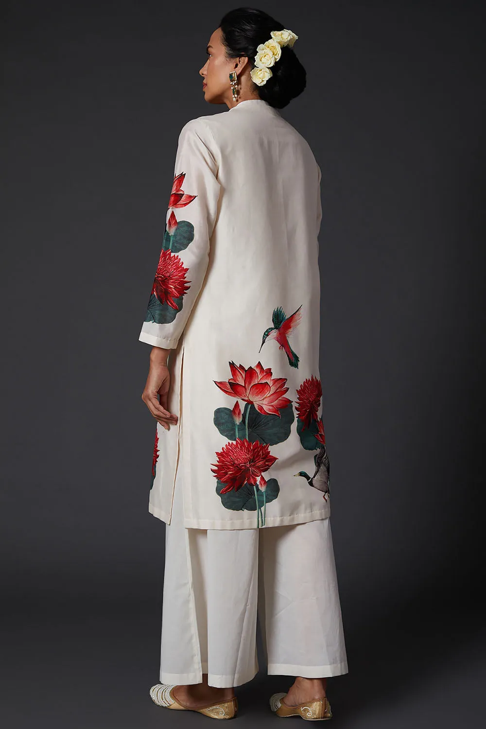 Ivory Digital Printed Kurta Set