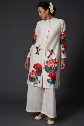 Ivory Digital Printed Kurta Set