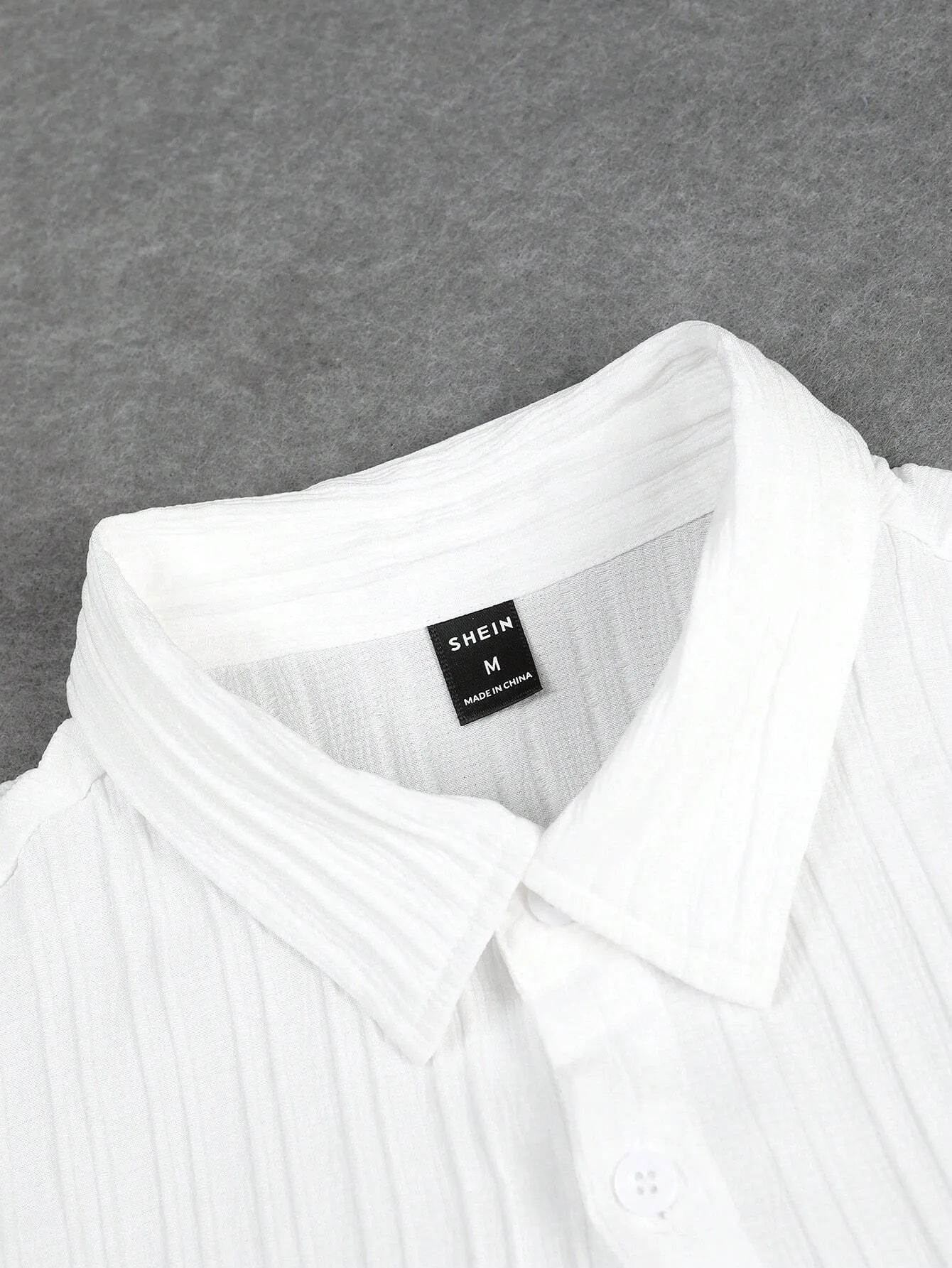 Manfinity Hypemode Men Solid Button up Shirt & Drawstring Waist Pants without Tee