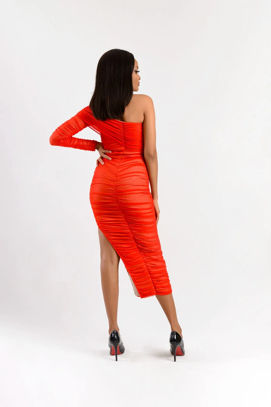 MARTINE ONE ARM DRESS