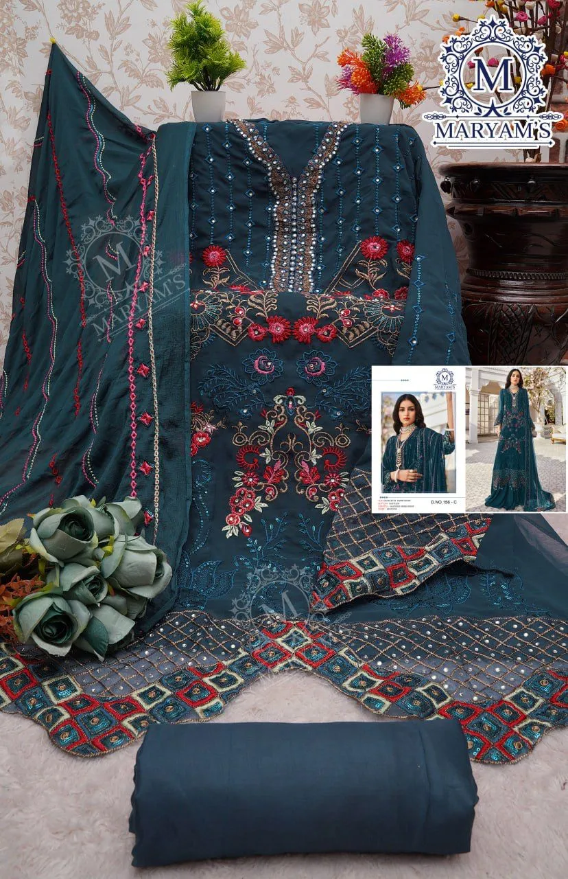 Maryams 156 Pakistani Festive Wear Dress Collection (1205x04)