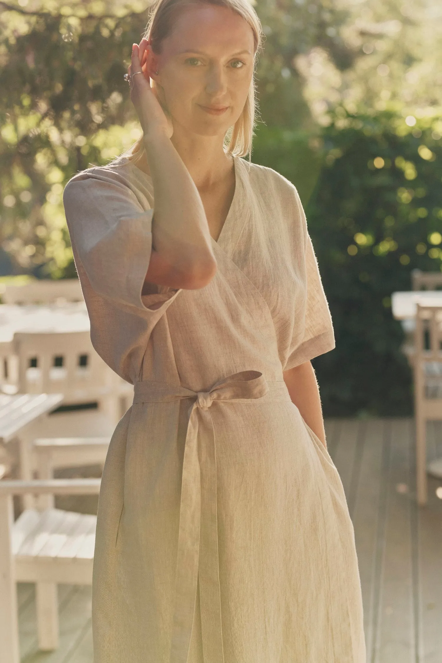 Melange Linen Vine Dress