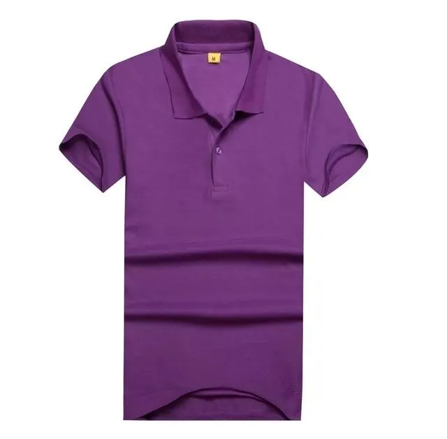 men's and women's polo shirts casual color cotton overalls 12 color  polo shirts with short sleeves Free custom name logo
