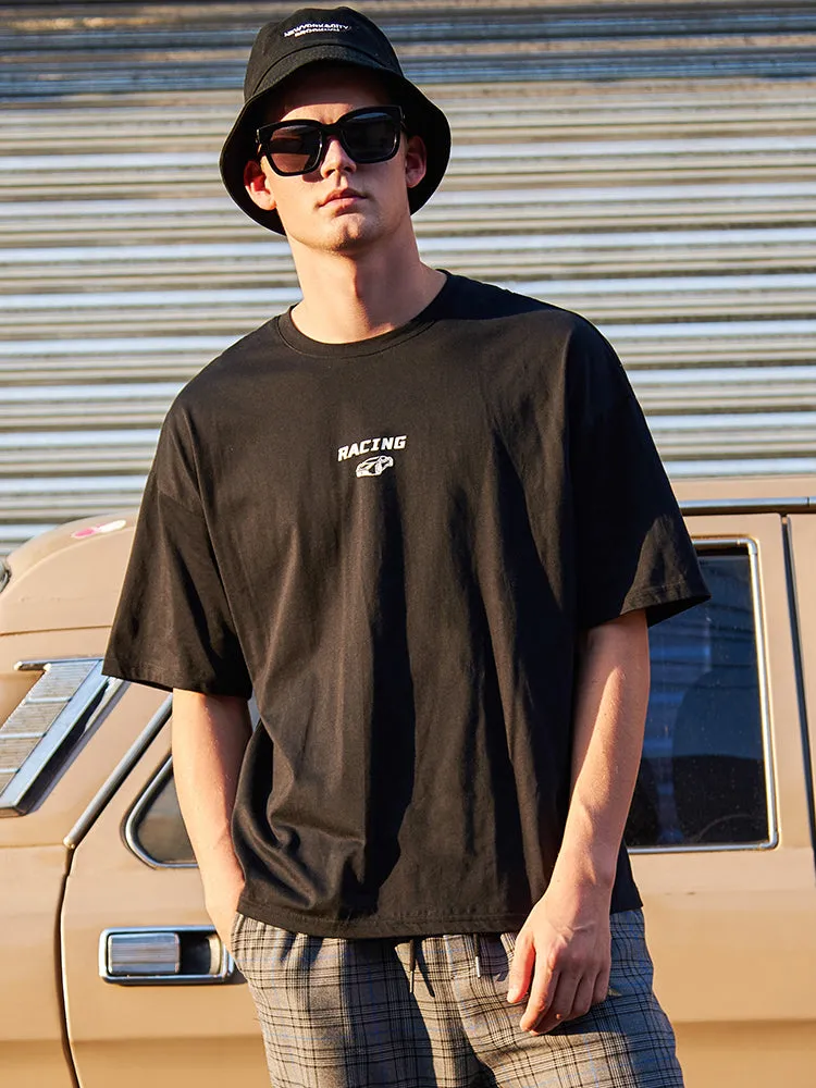 Pioneer camp Pure 100% Cotton Men Tshirt Short Sleeve Printed Casual O-neck Loose Summer T shirt For Men Tops Tees ADT901093
