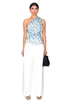 Wide Leg Pleat Detail Trouser
